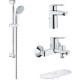 Комплект смесителей Grohe BauEdge 118389 Хром