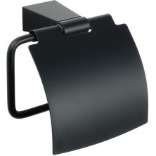 Держатель туалетной бумаги Fixsen Trend FX-97810 с крышкой Черный матовый