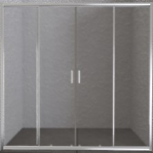 Душевая дверь BelBagno Unique 200 UNIQUE-BF-2-170/200-P-Cr профиль Хром стекло рифленое