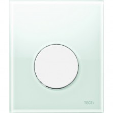 Клавиша смыва Tece Loop Urinal Glass 9242651 для писсуара Зеленая Белая