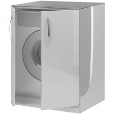 Шкаф для стиральной машины De Aqua Трио Люкс 70 185076 Белый
