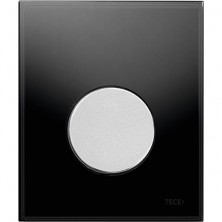 Клавиша смыва Tece Loop Urinal Glass 9242655 для писсуара Черная Хром матовый