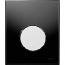 Клавиша смыва Tece Loop Urinal Glass 9242656 для писсуара Черная Хром глянцевый