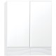 Зеркальный шкаф Style Line Вероника 60 Люкс Белый глянец