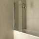 Шторка на ванну Devon&Devon Savoy 80х140 L CQS80TSCR профиль Хром стекло прозрачное
