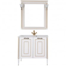 Комплект мебели для ванной Aquanet Паола 90 187844 Белый Золото