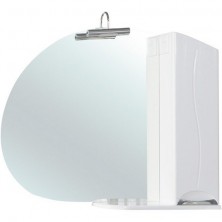 Зеркало со шкафом Bellezza Глория 105 с подсветкой R Белое