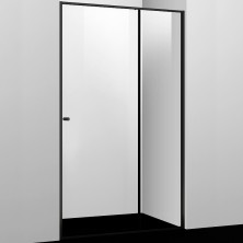 Душевая дверь WasserKRAFT Dill 120 61S05 профиль Черный матовый стекло прозрачное