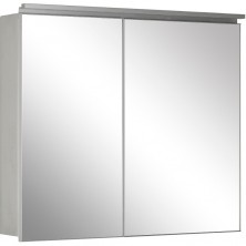 Зеркальный шкаф De Aqua Алюминиум 100 261754 с подсветкой Серебро
