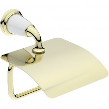 Держатель туалетной бумаги Art&Max Bianchi AM-E-3683AW-Do с крышкой Золото