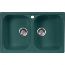 Кухонная мойка AquaGranitEx 77 M-15 (305) Зеленая