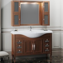 Комплект мебели для ванной Opadiris Мираж 120 Светлый орех