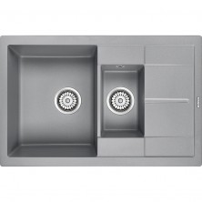 Кухонная мойка Paulmark Feste 77 PM237850-GRM Серый металлик