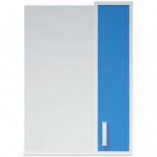 Зеркало со шкафом Corozo Колор 50 SD-00000709 Синее Белое